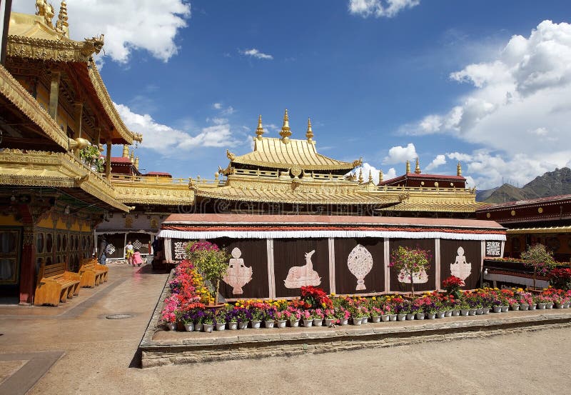 The Jokhang golden roof