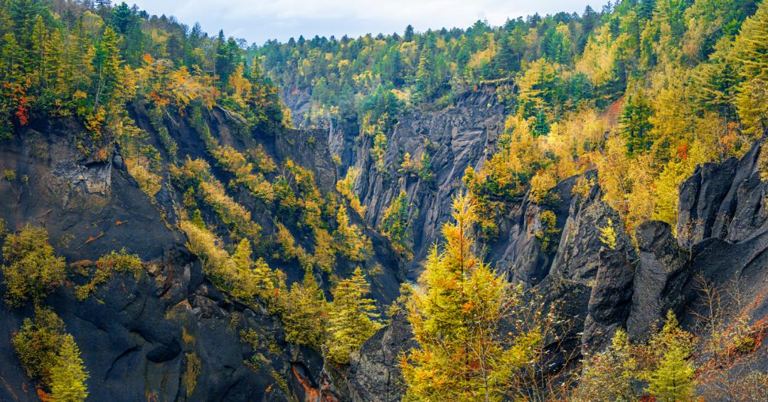 Changbai Grand Canyon in autumn