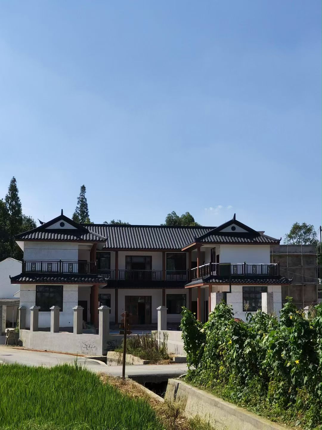 中式合院两层自建房落地案例