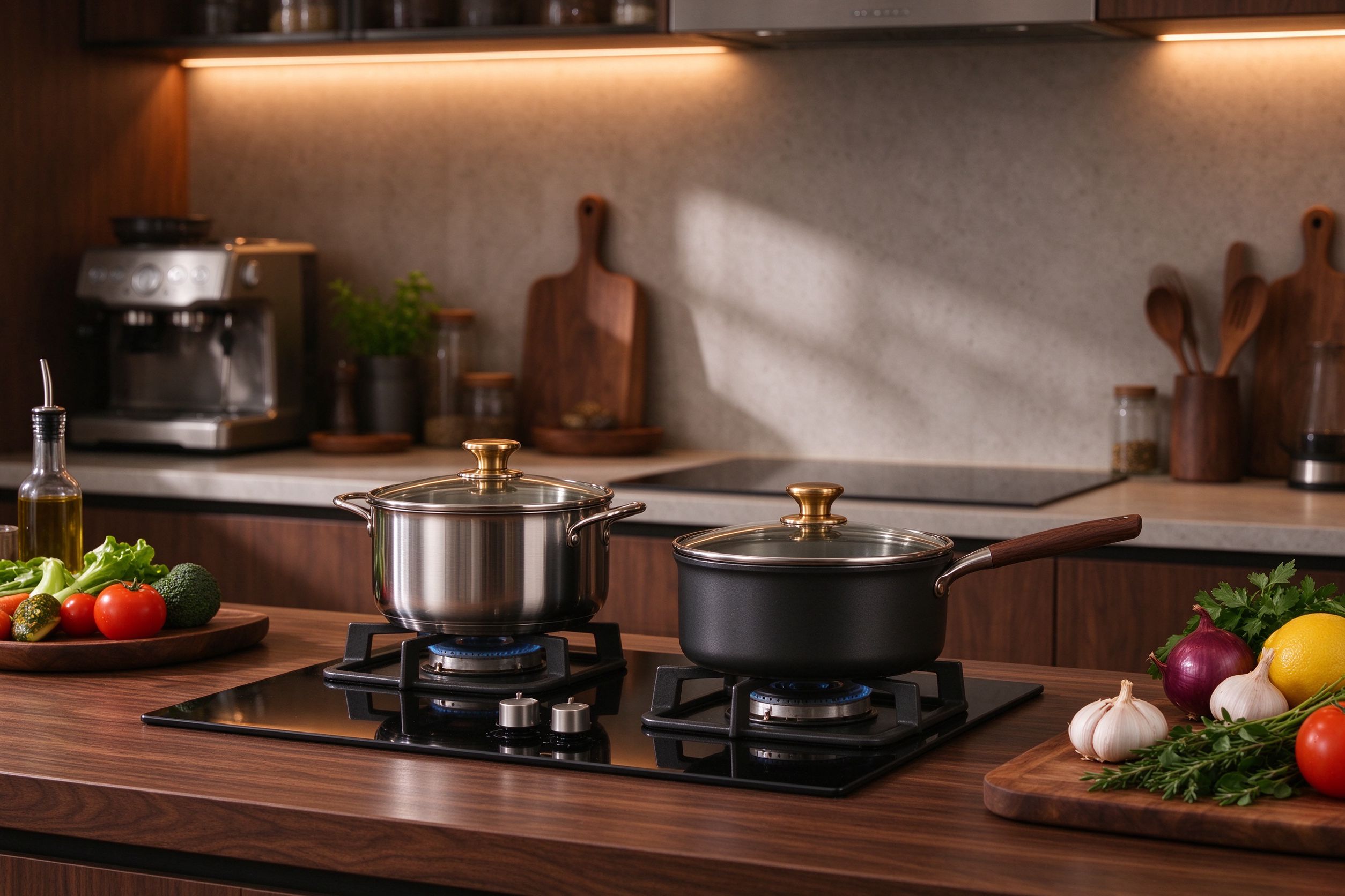 Modern kitchen with Roame cookware