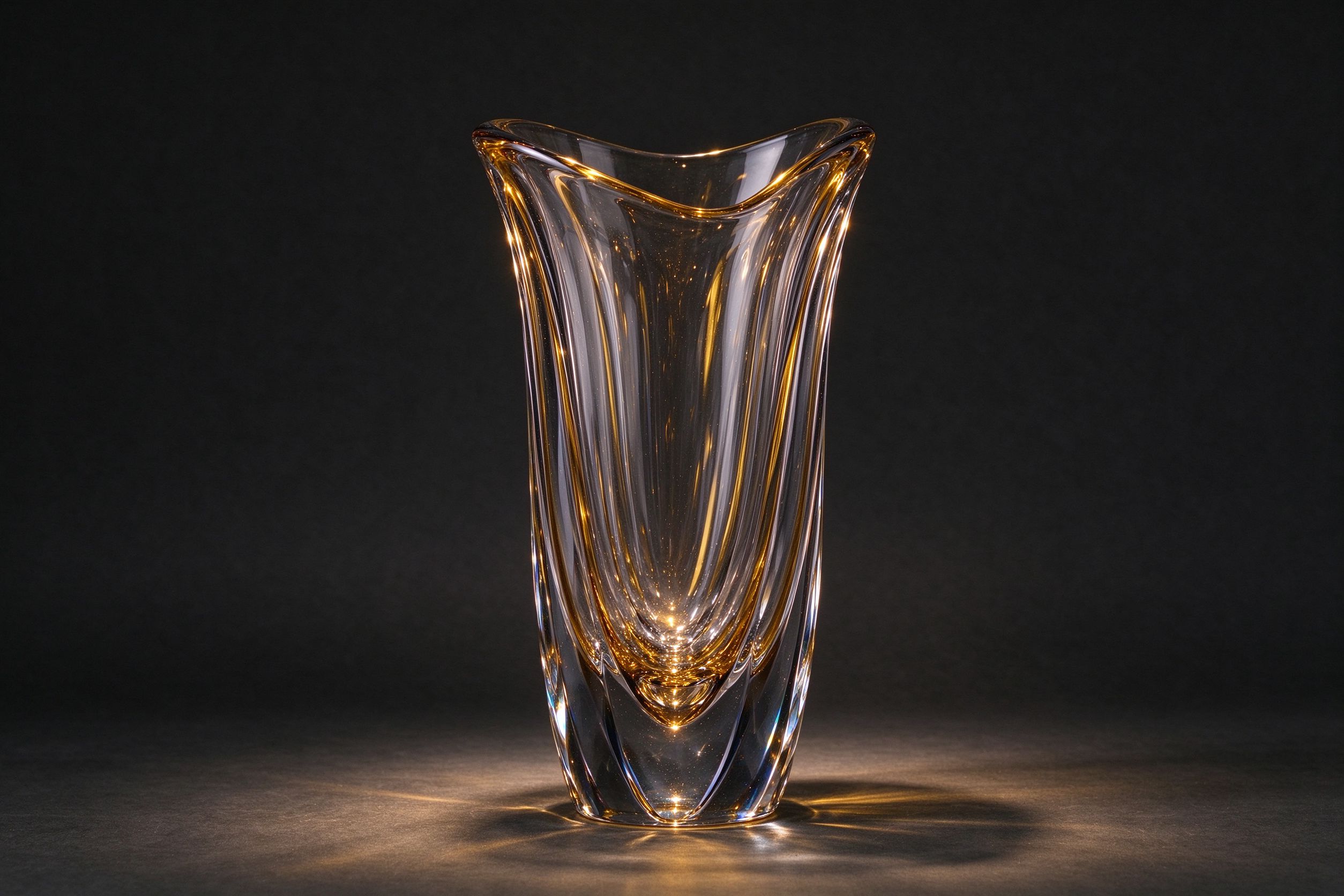 Decorative glass vase