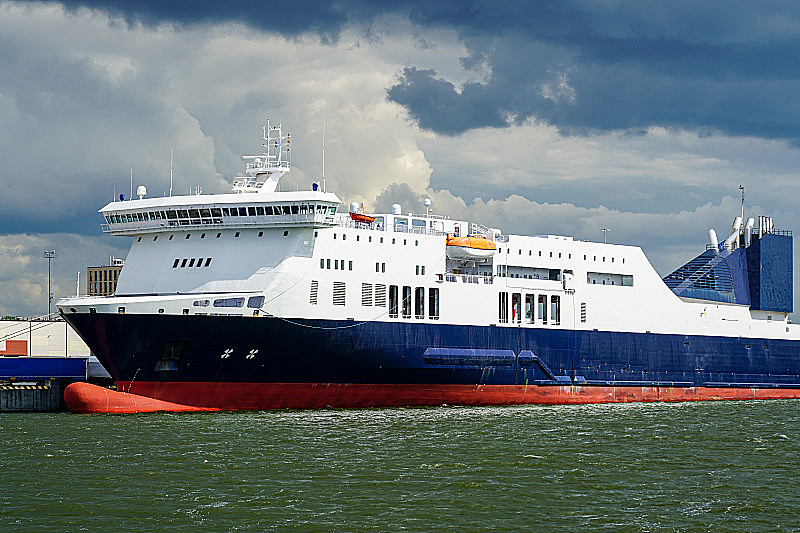 Passenger ferry used for the summer crossing to Sun Island