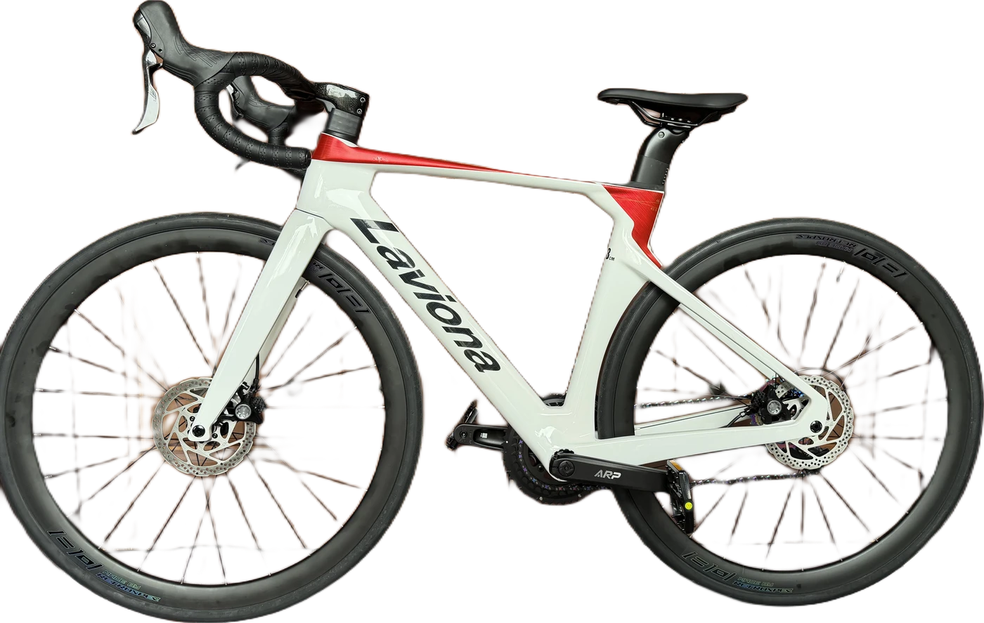 Laviona white and red road bike