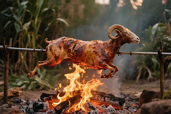 Roast whole lamb — the Yesanpo ritual