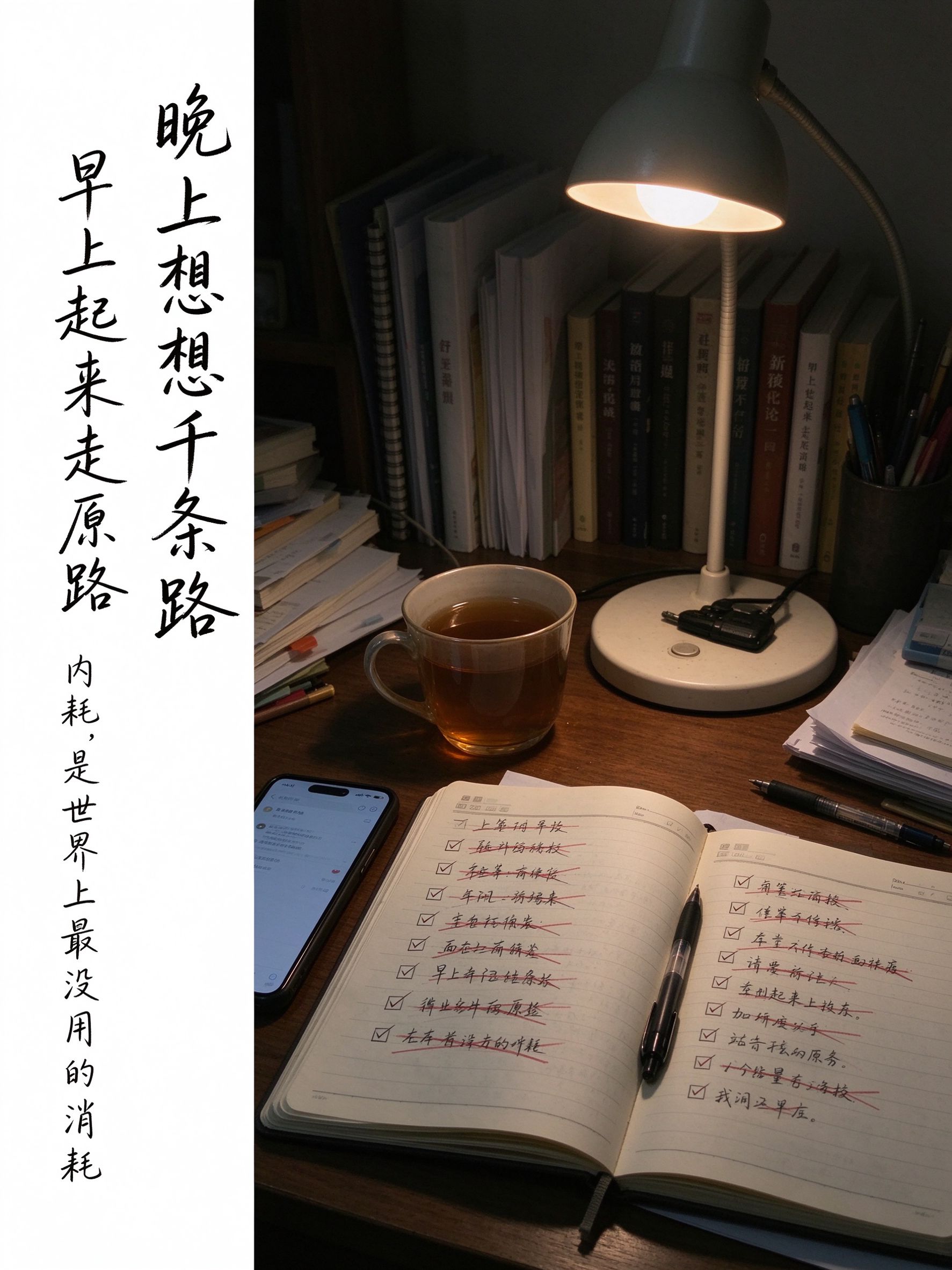 晚上想想千条路