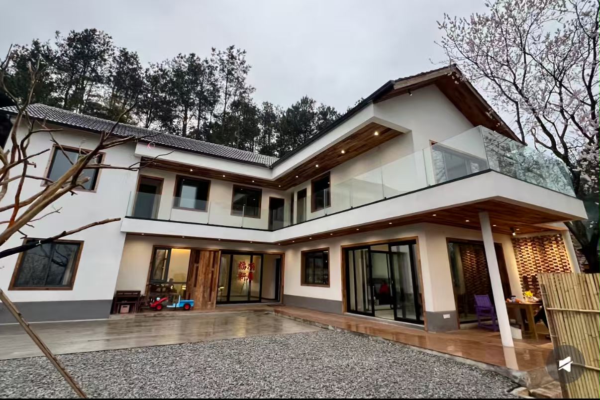 现代田园合院自建房落地案例