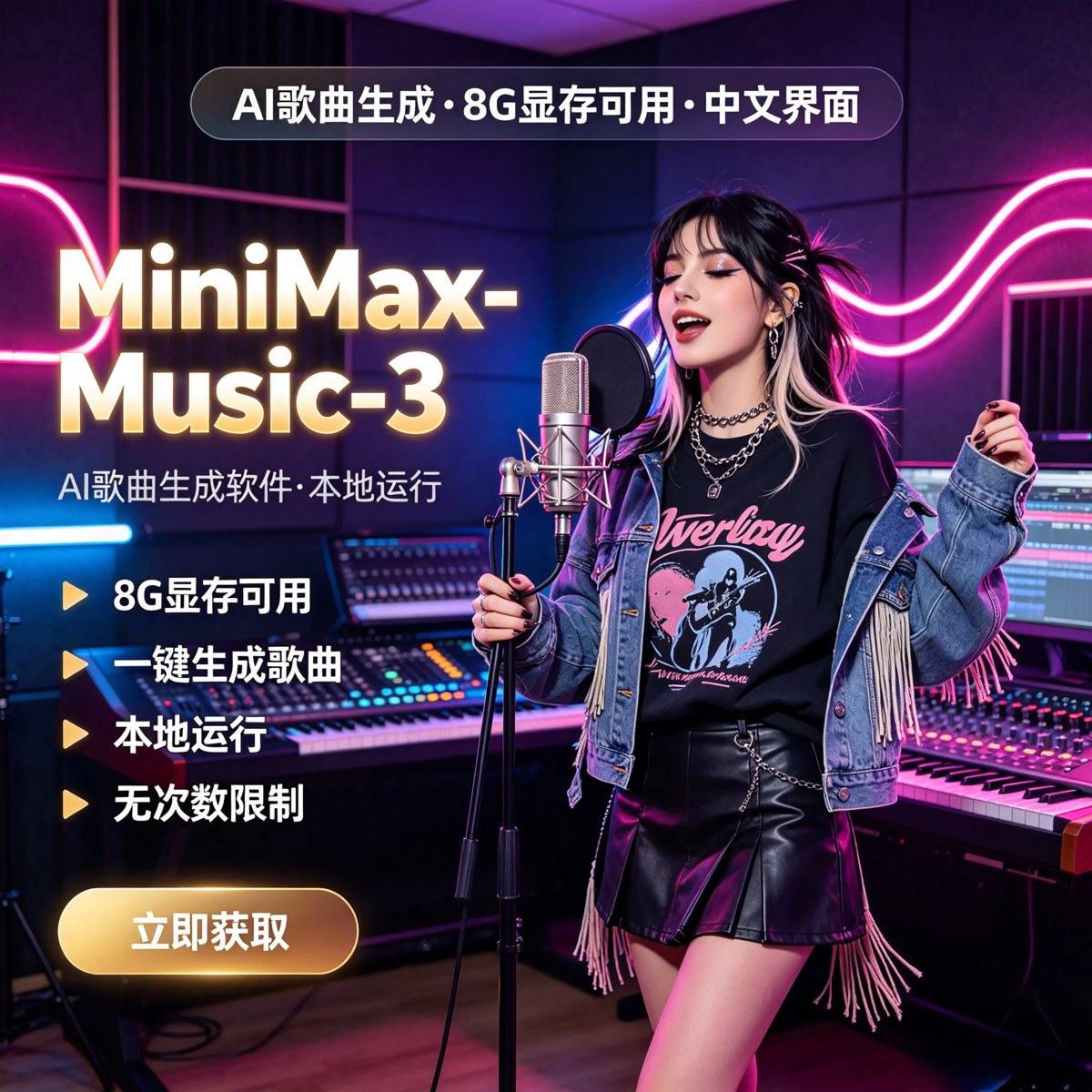 8G 显存就能本地跑 AI 作曲-大博士