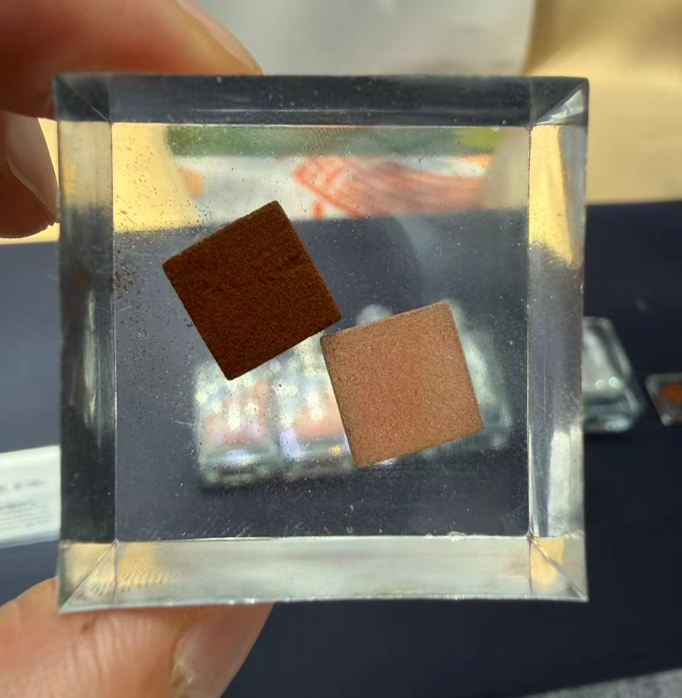 铜覆金刚石3D打印模型烧结后效果