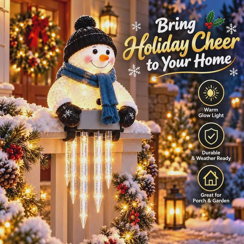 Bring holiday cheer to your home — warm glow light, durable and weather ready, great for porch and garden