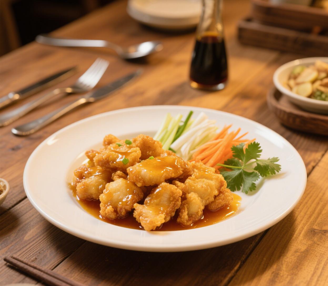 Guo bao rou, sweet-and-sour crispy pork, a Harbin classic