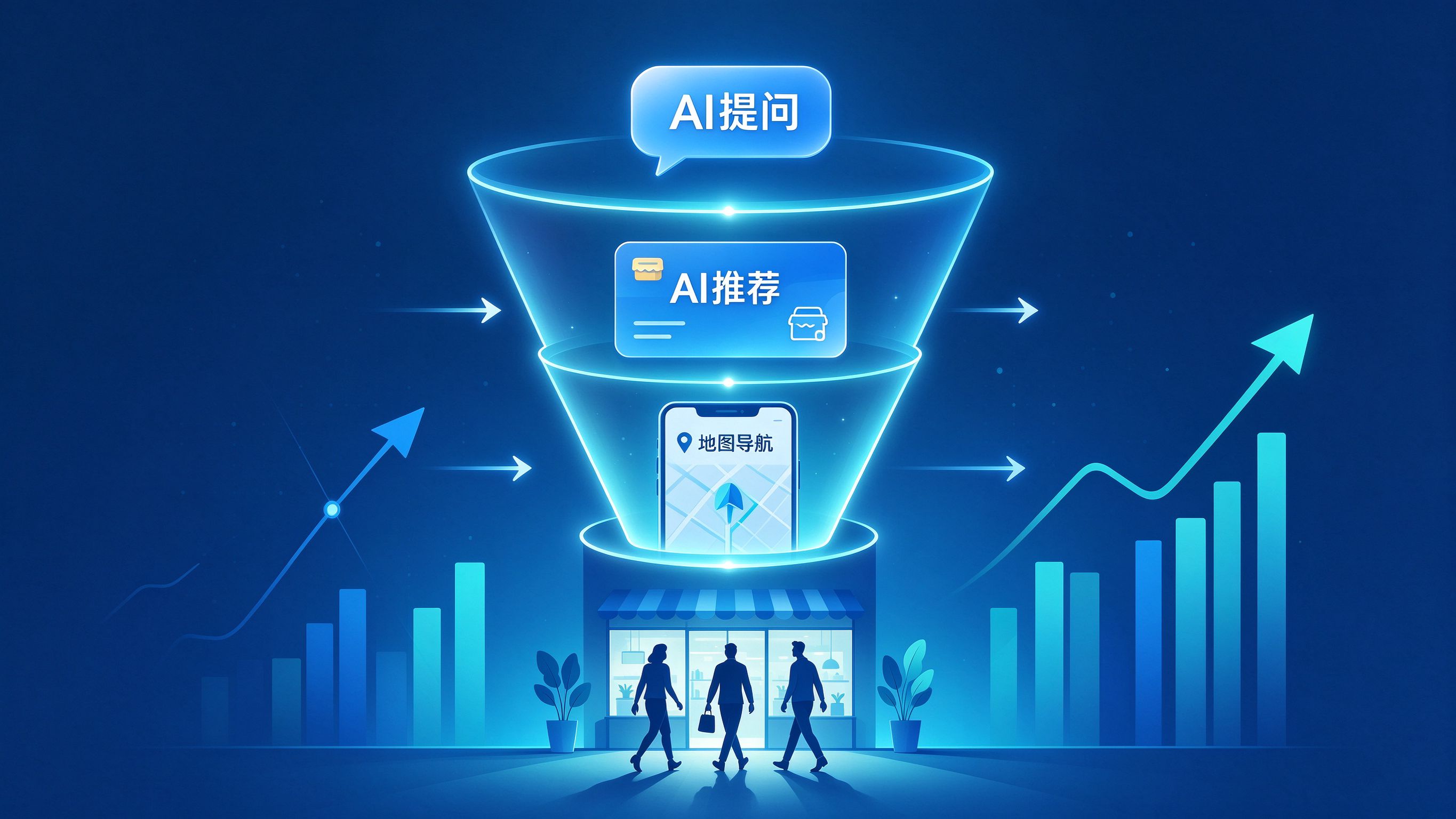 从AI推荐到线下到店的转化漏斗