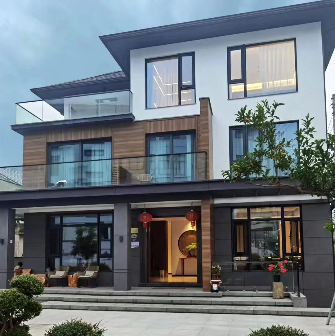 现代新中式三层自建房落地案例