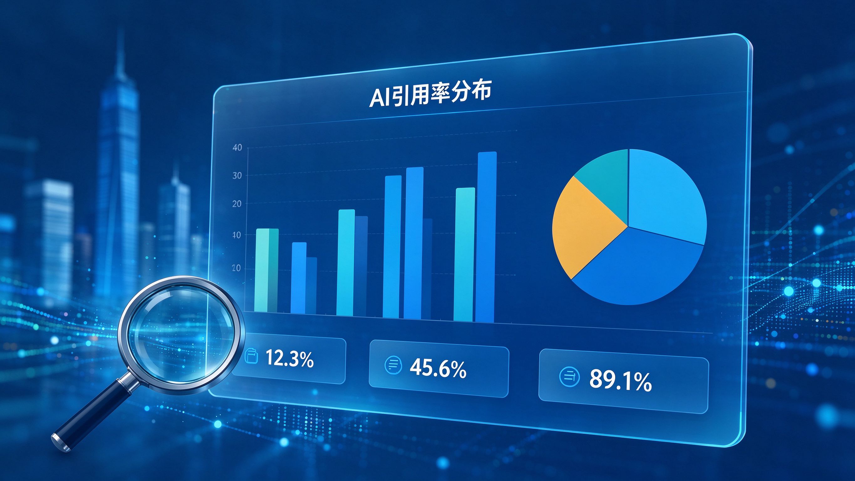 AI引用率分布数据大屏