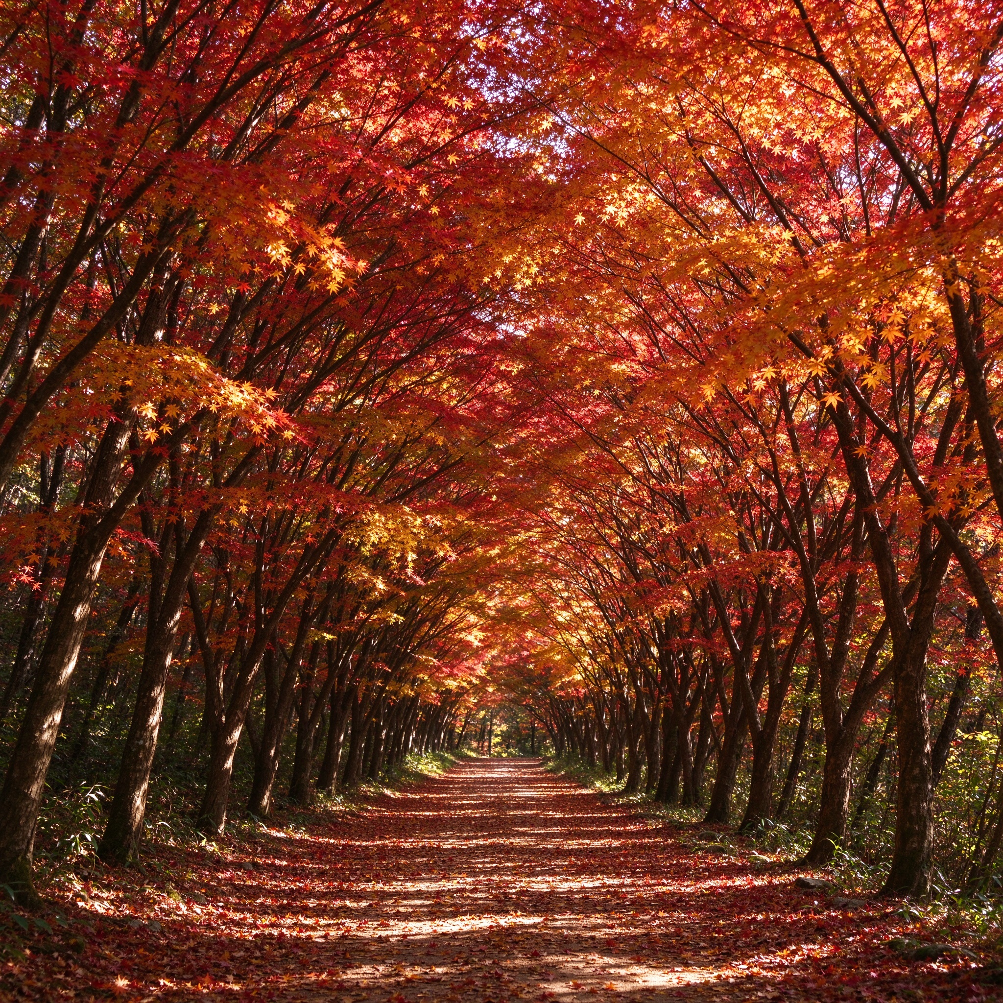 內藏山丹楓隧道