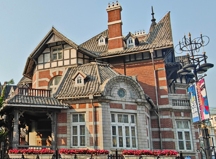 Historic Russian-style building on Dalian's Russian Style Street