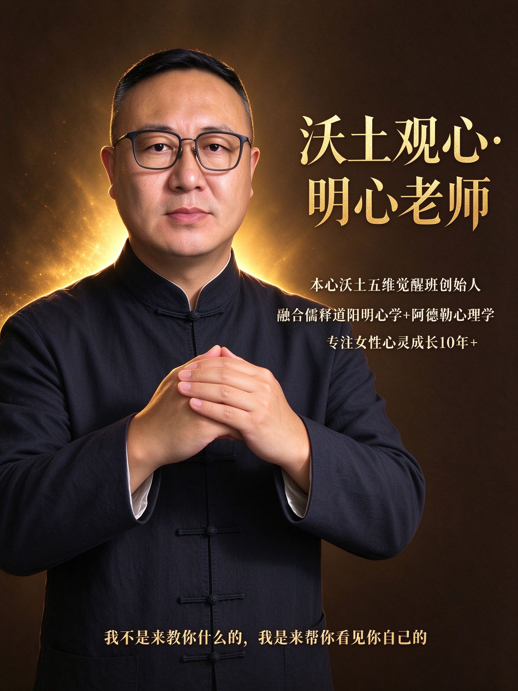 双手作揖 · 半身像