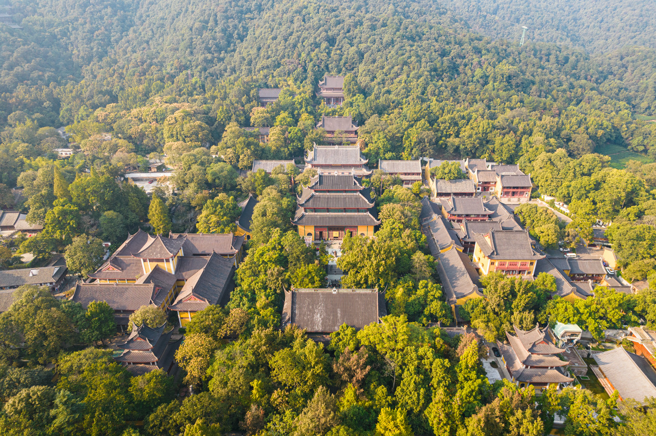 Lingyin Temple from above