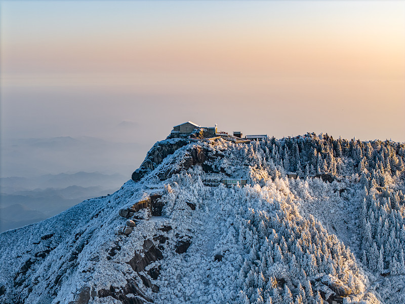 Rime ice winter