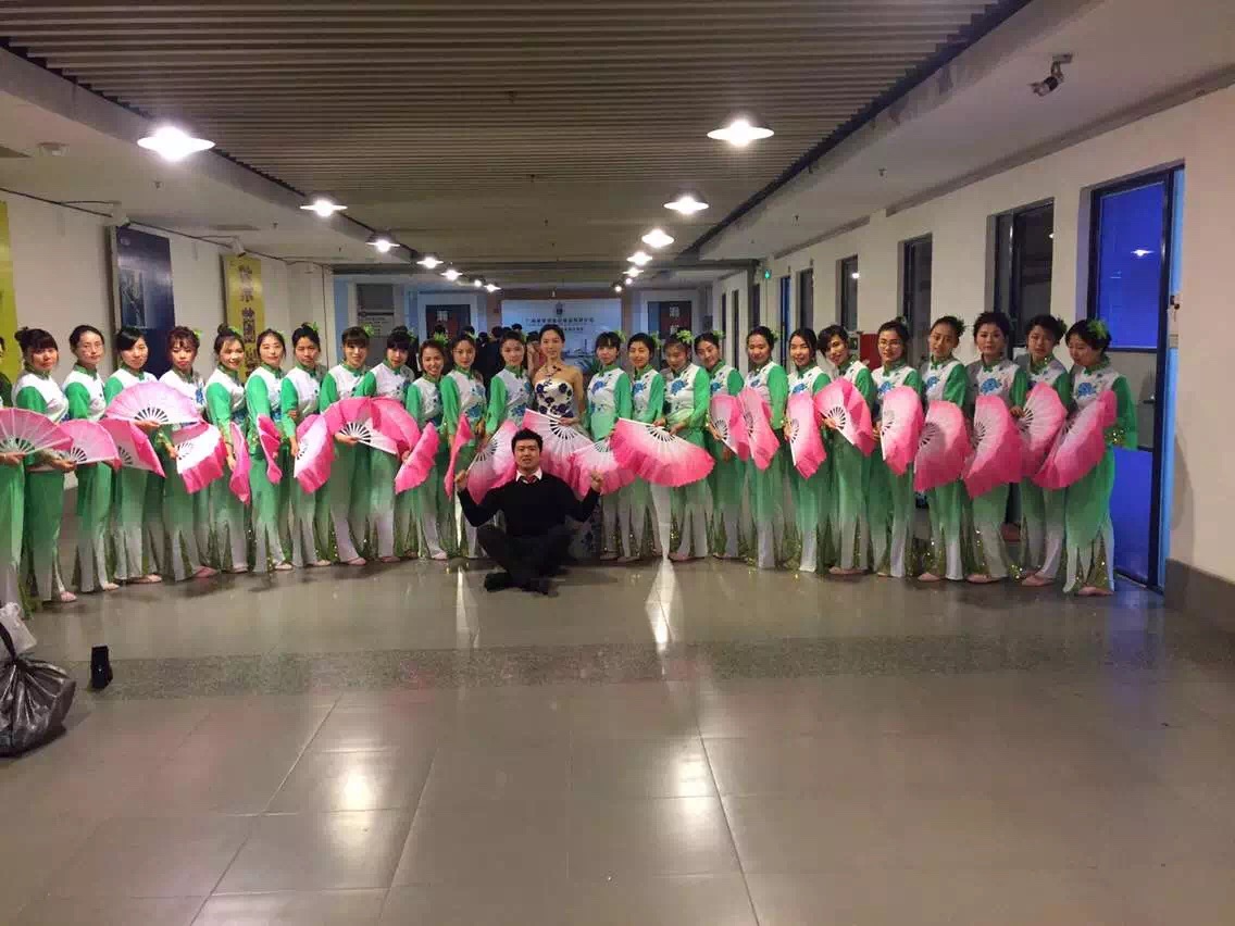 Lumi and her dance sisters in traditional dress &mdash; she plays too