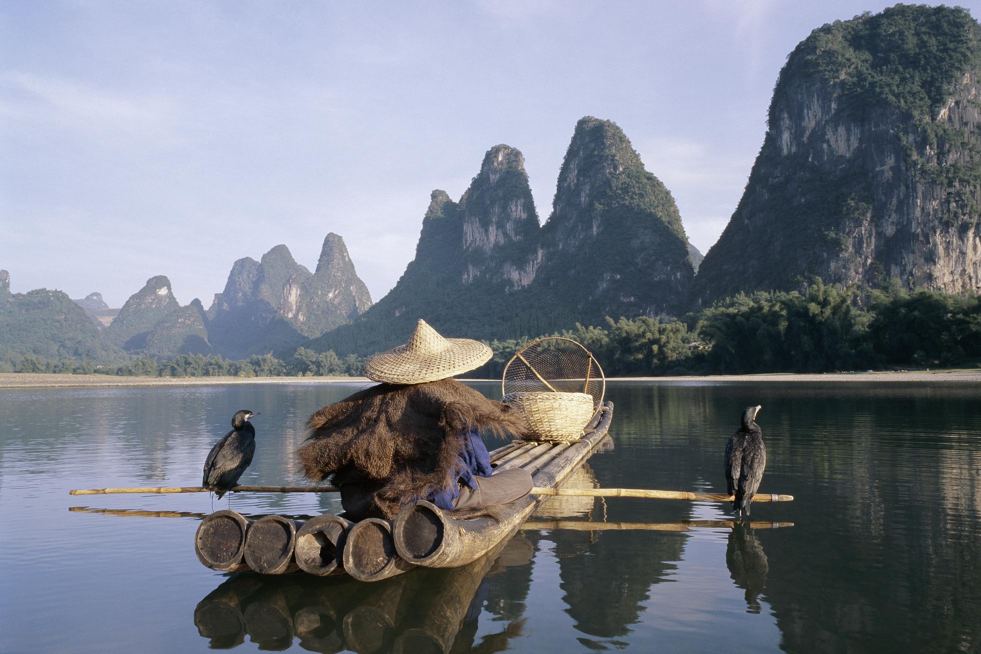 A cormorant fisherman on the Li River — the heart of a Guilin itinerary