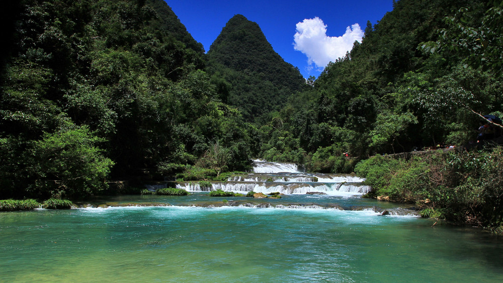 Laya Waterfall in Xiaoqikong — more Libo attractions on ToursChinaTravel