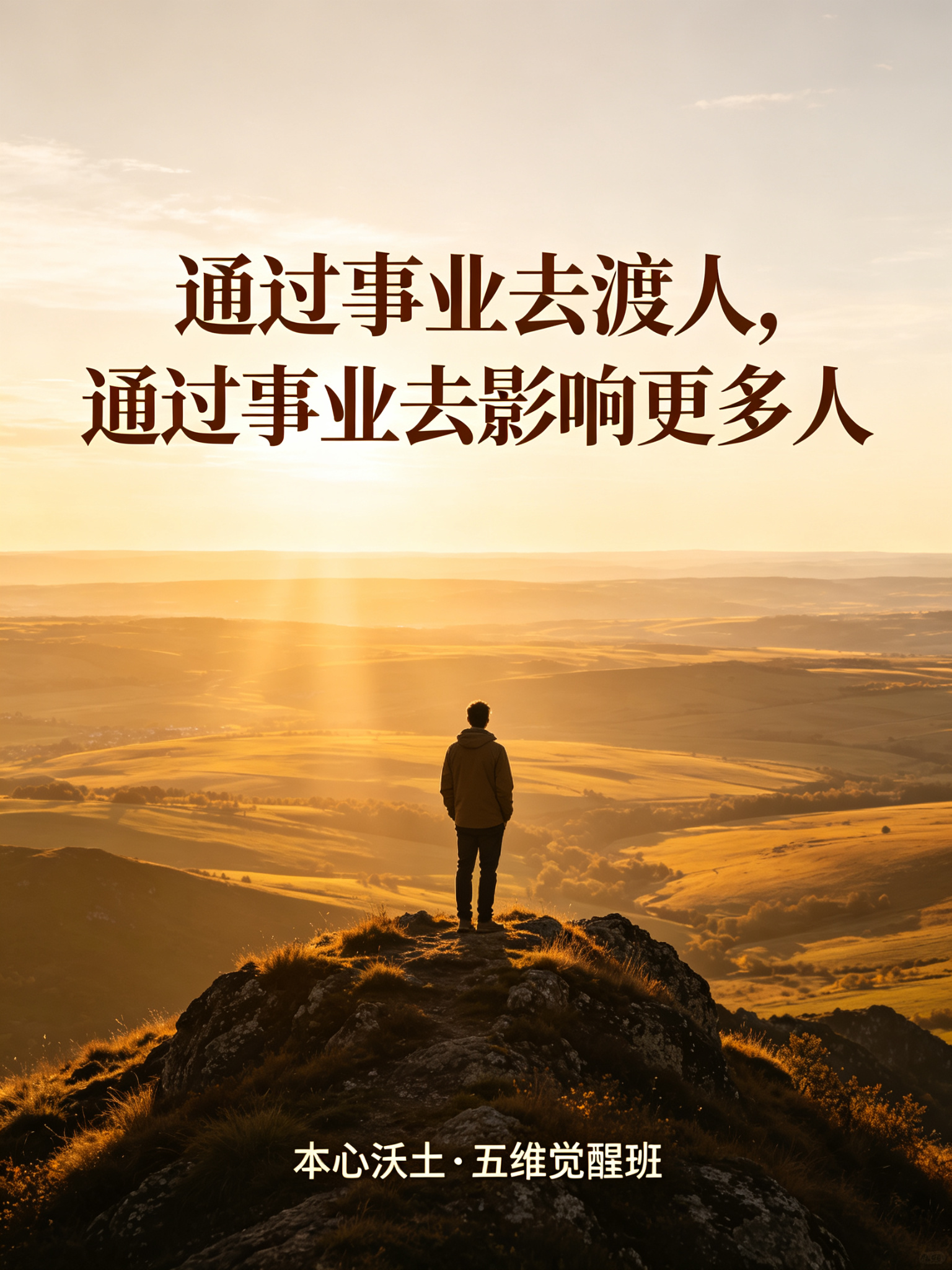 发心 · 通过事业去渡人，通过事业去影响更多人