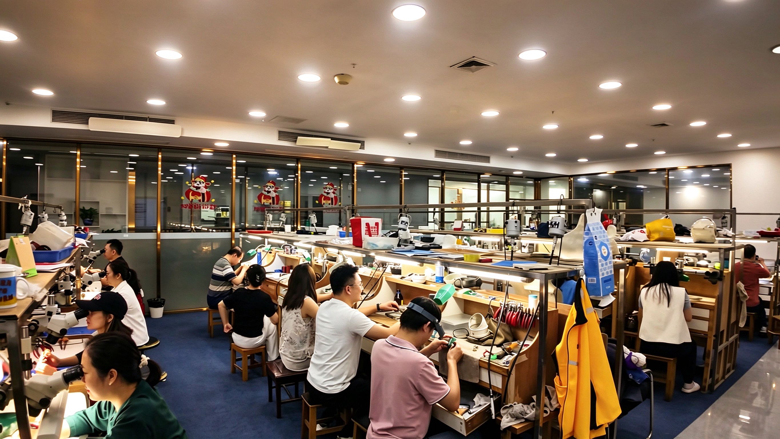 彩莱珠宝 大型生产加工基地
